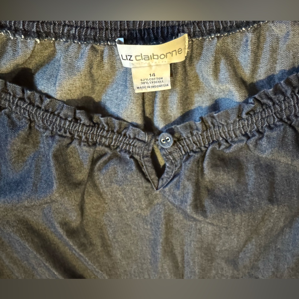 Liz Claiborne Women’s Denim Dress Size 14 - Picture 6 of 13